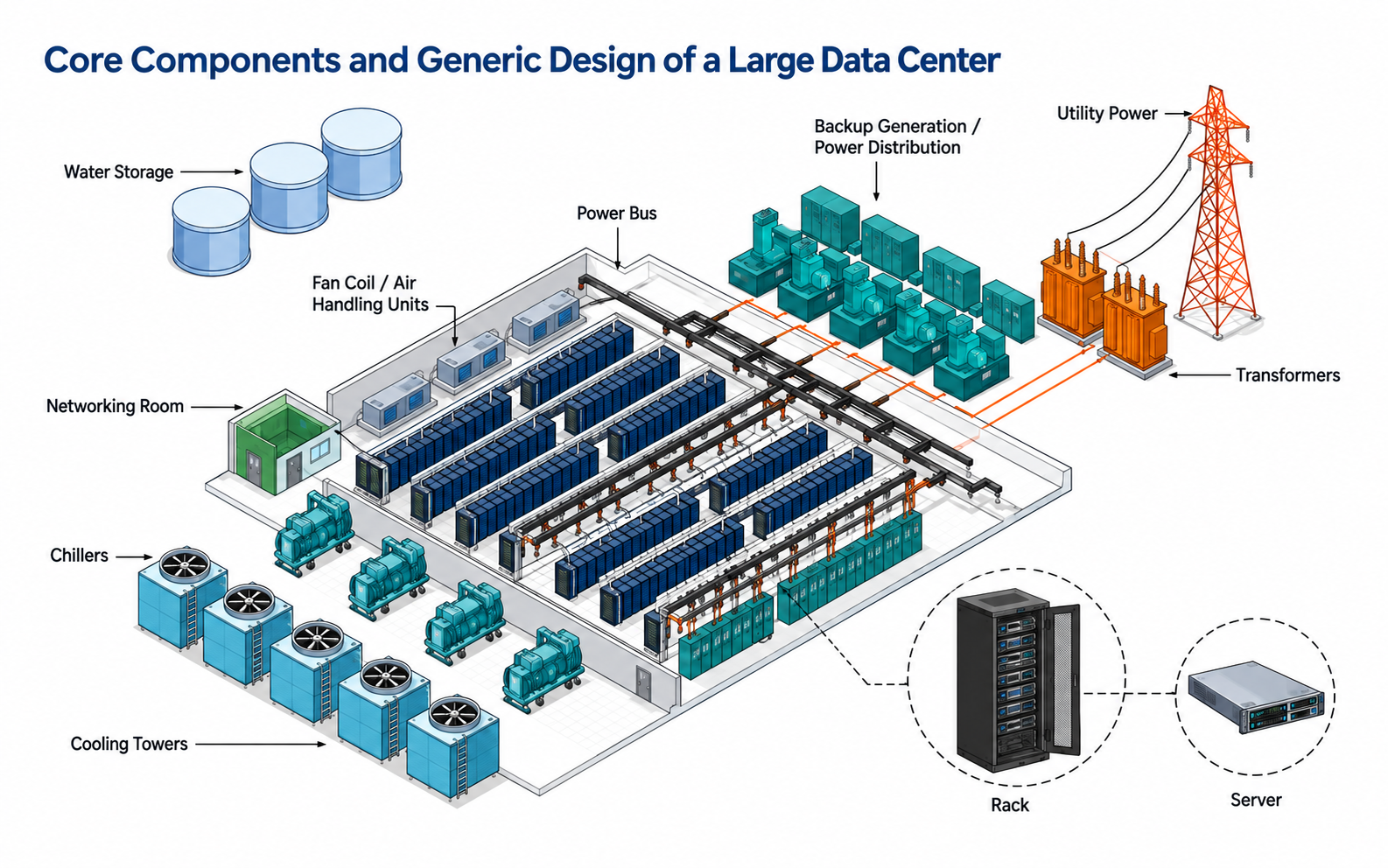 Data Centers in Power Systems